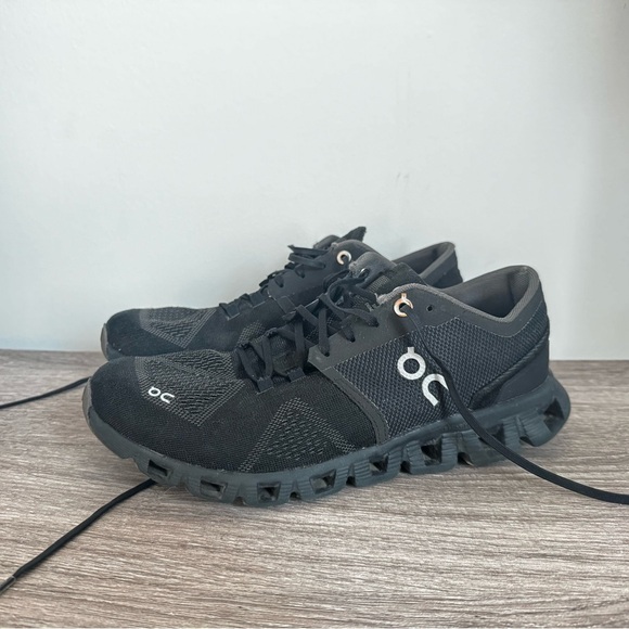 On Running Cloud X 40.99701 Black Asphalt Running Sneakers Size Women’s 8z - Picture 5 of 15